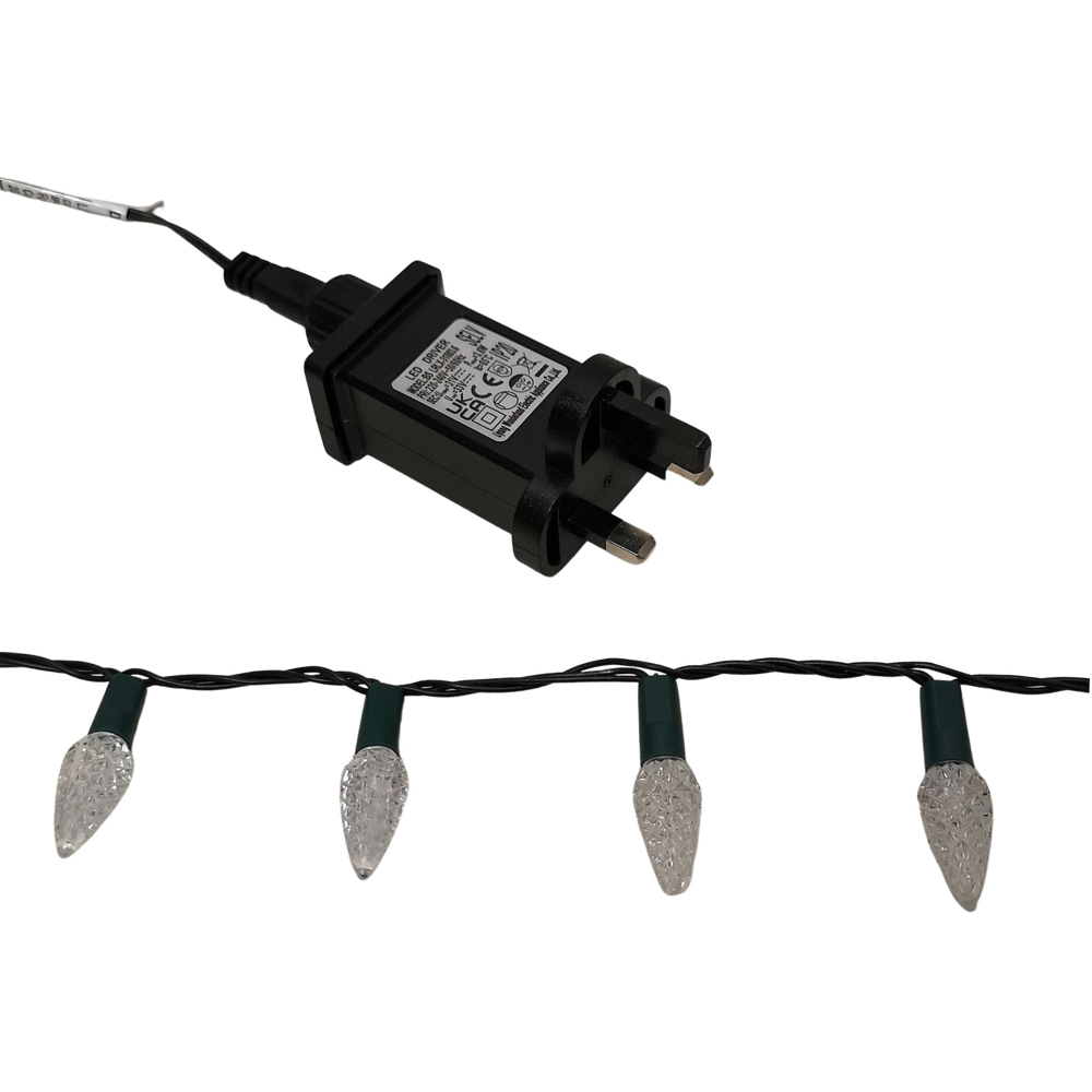 Samuel Alexander 300 Rainbow LED Green Cable Pine Cone String Lights 15m Image 3