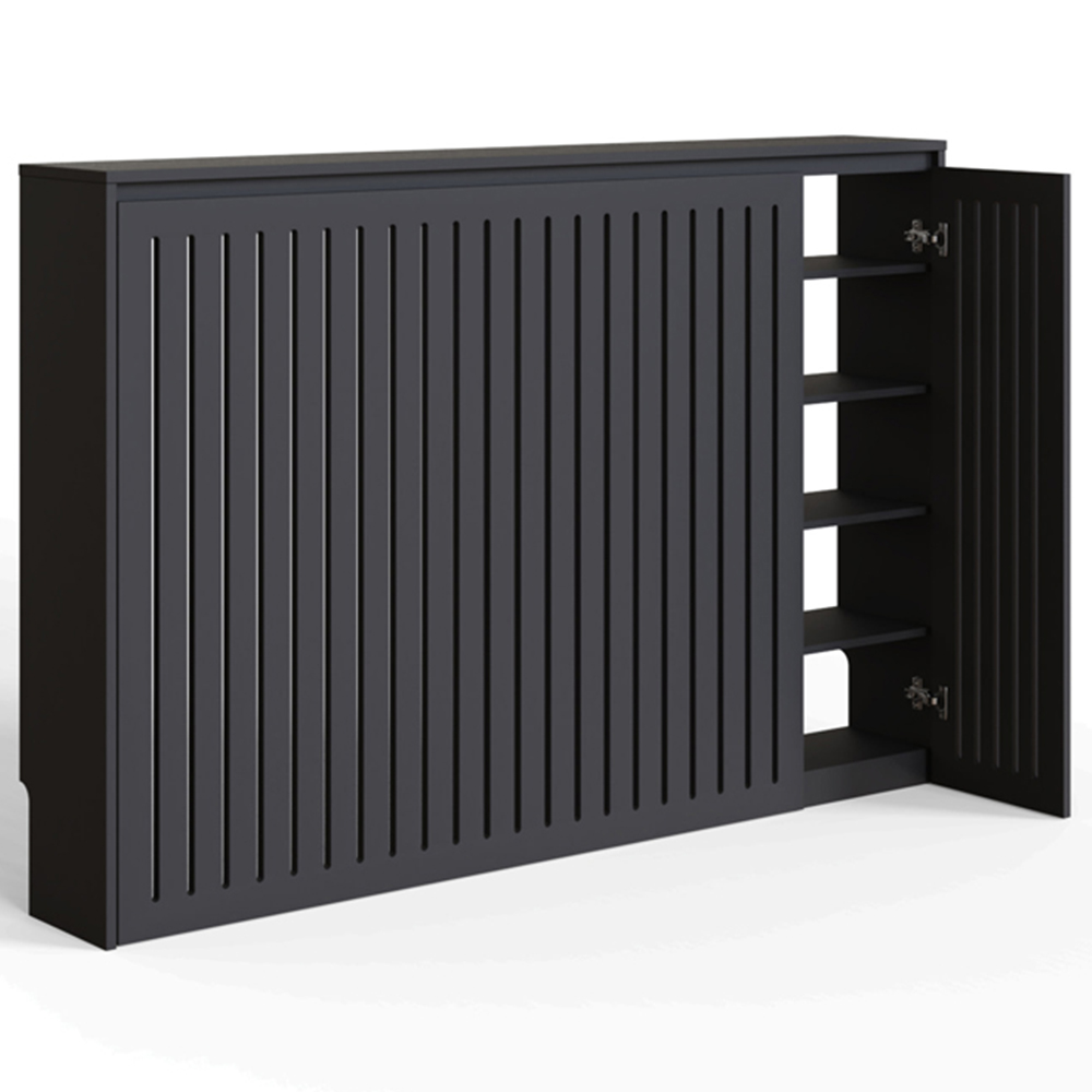 GFW Cooper Black Storage Radiator Cover 1410 x 950mm Image 3