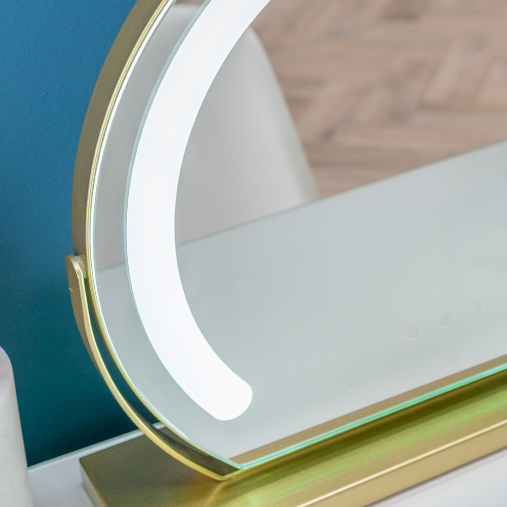 ValueLights Vanity Gold LED Mirror 38 x 41cm Image 5