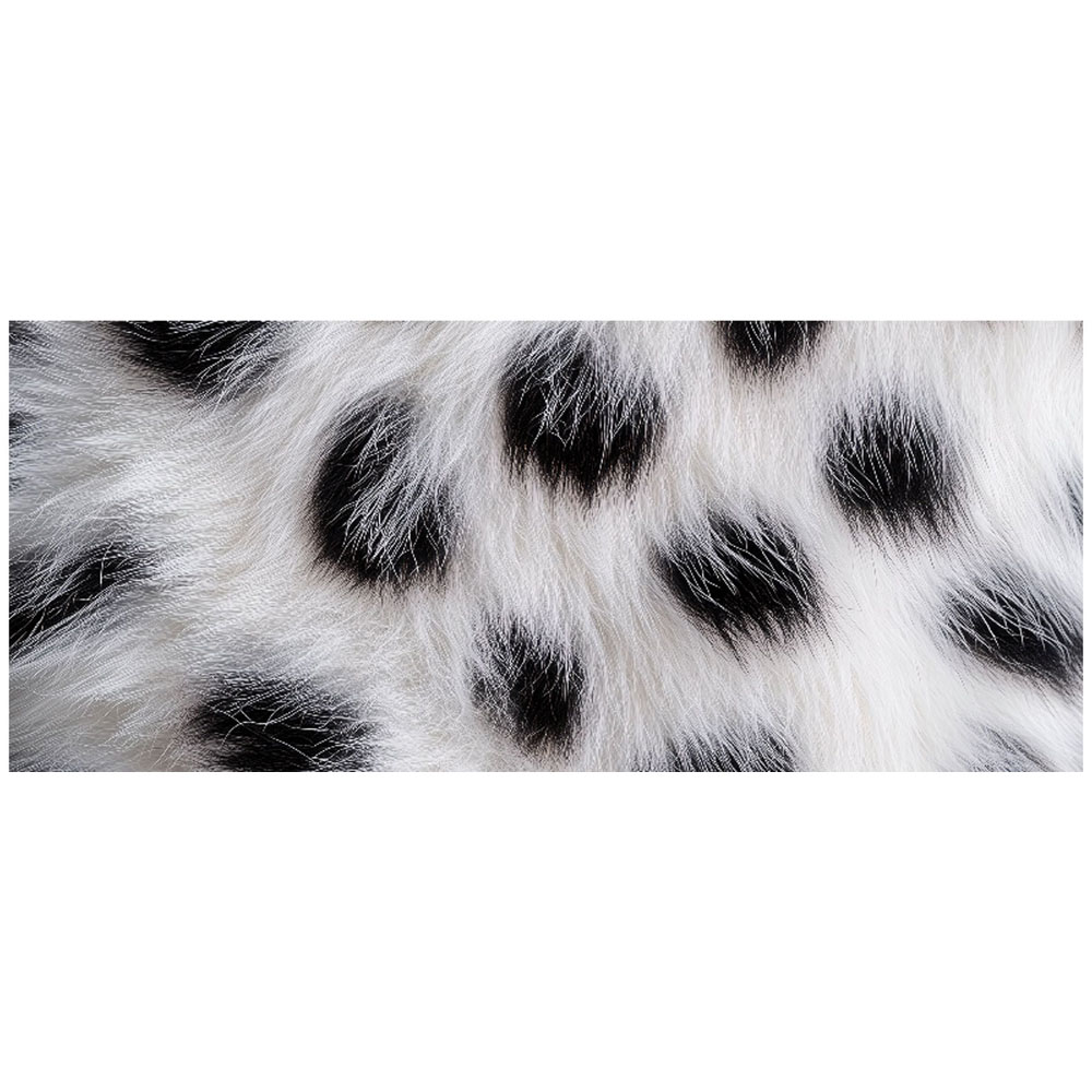 Warren Reed Designer Black and White Fur Effect Bathroom Splashback 25 x 60cm Image 2
