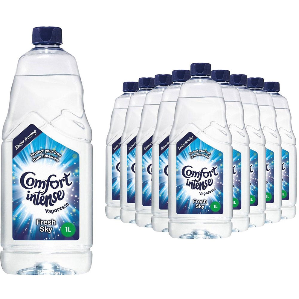 Comfort Intense Vaporesse Fresh Sky Ironing Water 1L 10 Pack Image 1