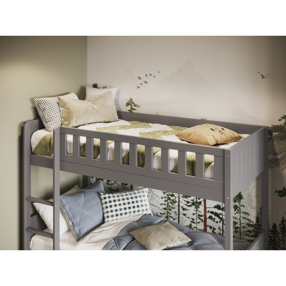 Flair Bea 2 Sleeper Grey Bunk Bed with Trundle Image 2