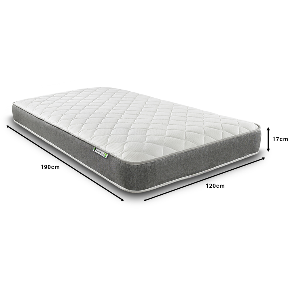 Starlight Beds Wellington Small Double Grey Open Coil Memory Foam Spring Mattress Image 6