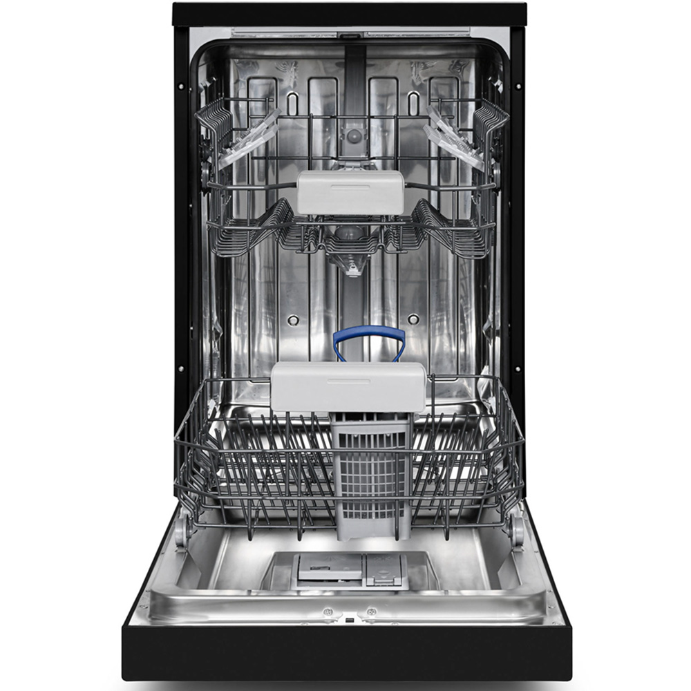 Montpellier MDWD1064K 45cm Black Freestanding Slimline Dishwasher Image 2