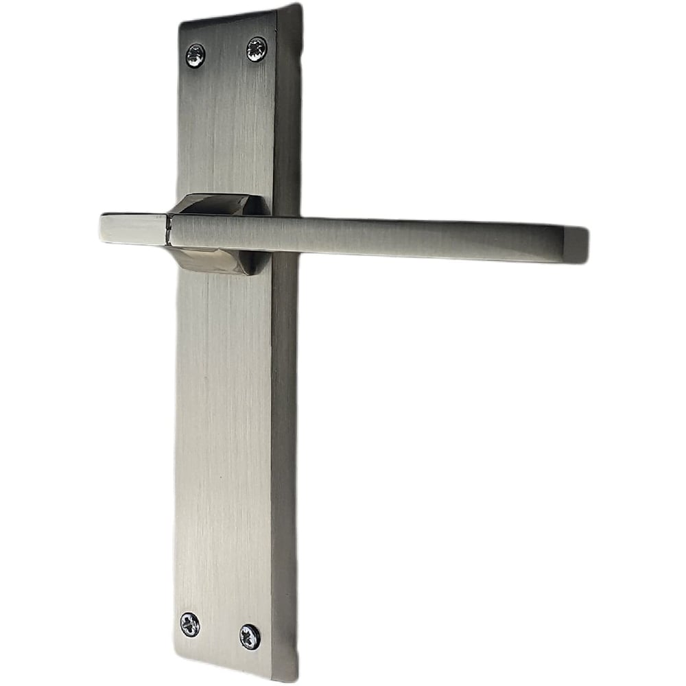 Golden Grace 723SSK Polished and Satin Aztec Latch Door Handle Set 200 x 42mm Image 2