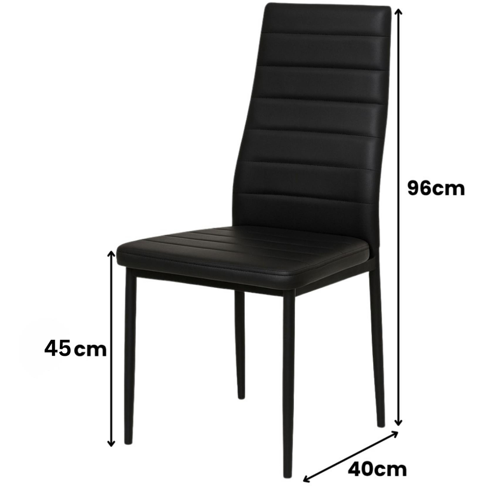 Kosy Koala 4 Seater Wooden Dining Set Black Image 6