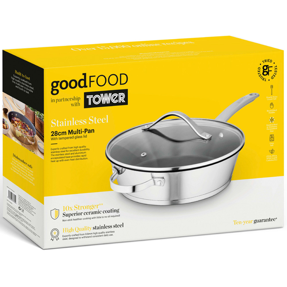 Good Food Stainless Steel Multi Pan with Lid Image 8