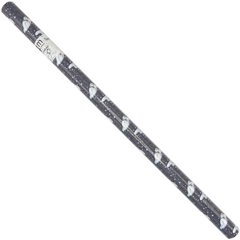 The Snowman Gift Wrap 4m - Dark Blue Image 2