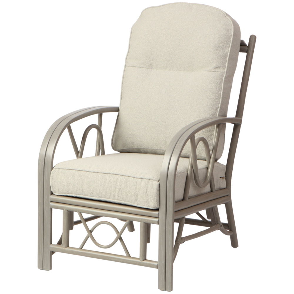 Desser Furniture Bali Grey Natural Rattan Alba Dusk Armchair Image 2