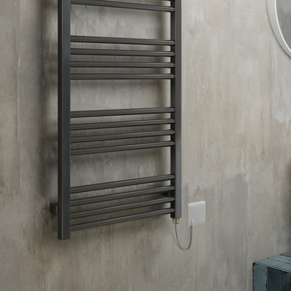 Terma Fiona E Sparkling Grey Electric Towel Rail 1140 x 500mm Image 6