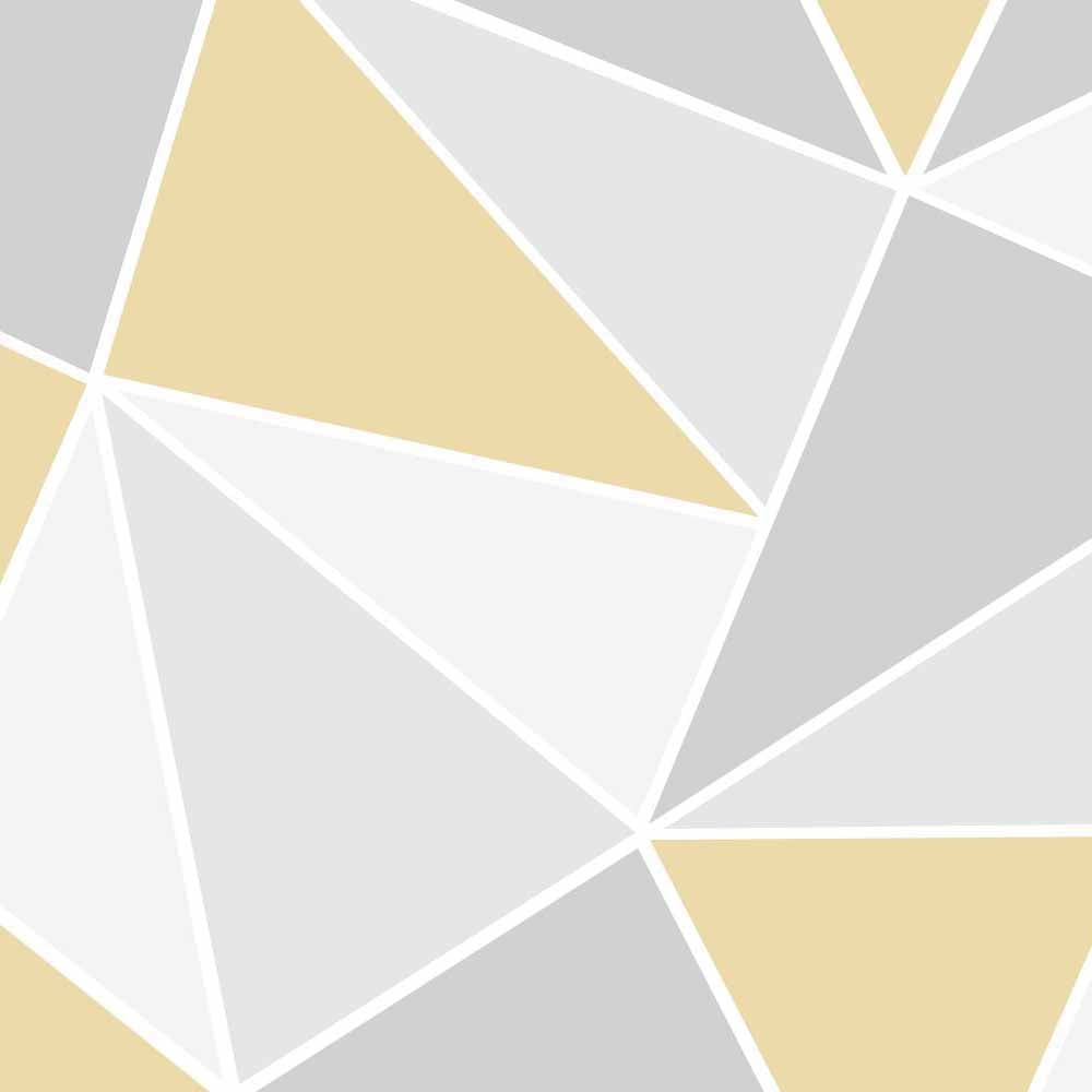 Art For The Home Trinity Geometric Yellow Wall Mural Image 2