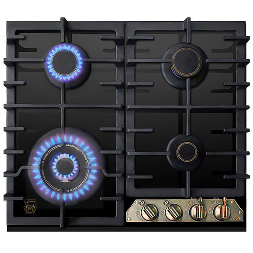 Kaiser Empire Black Glass Turbo Gas Hob 60cm Image 4