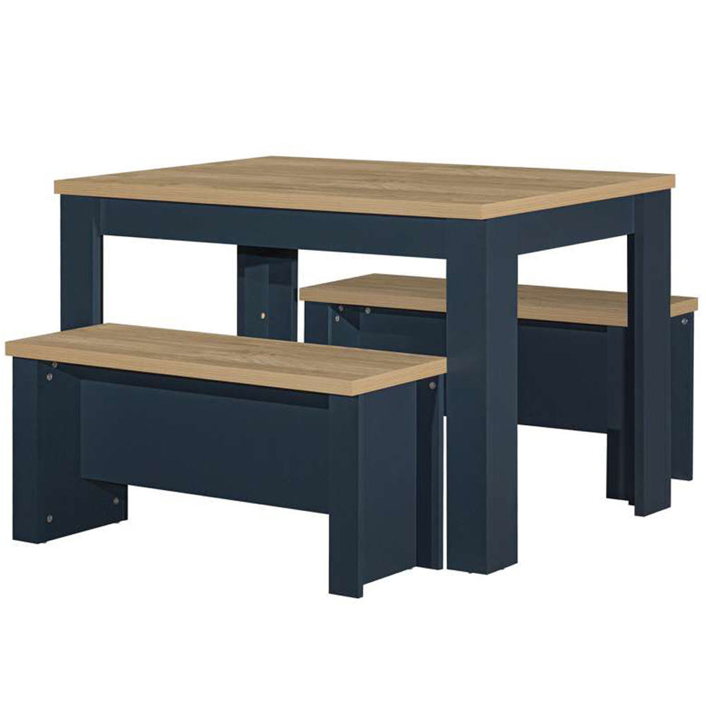 Highgate 2 Seater Dining Set Oak Image 2