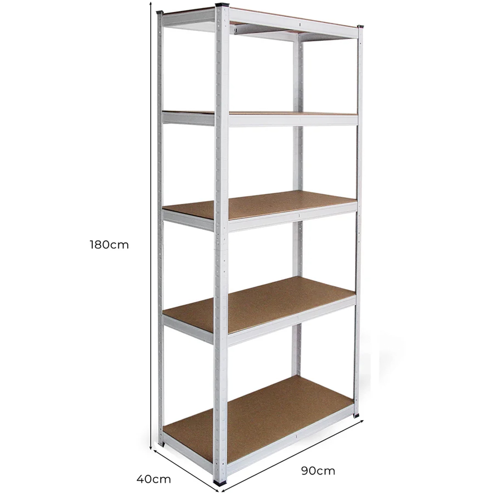Monster Shop 5 Shelf White Shelving Unit Image 6