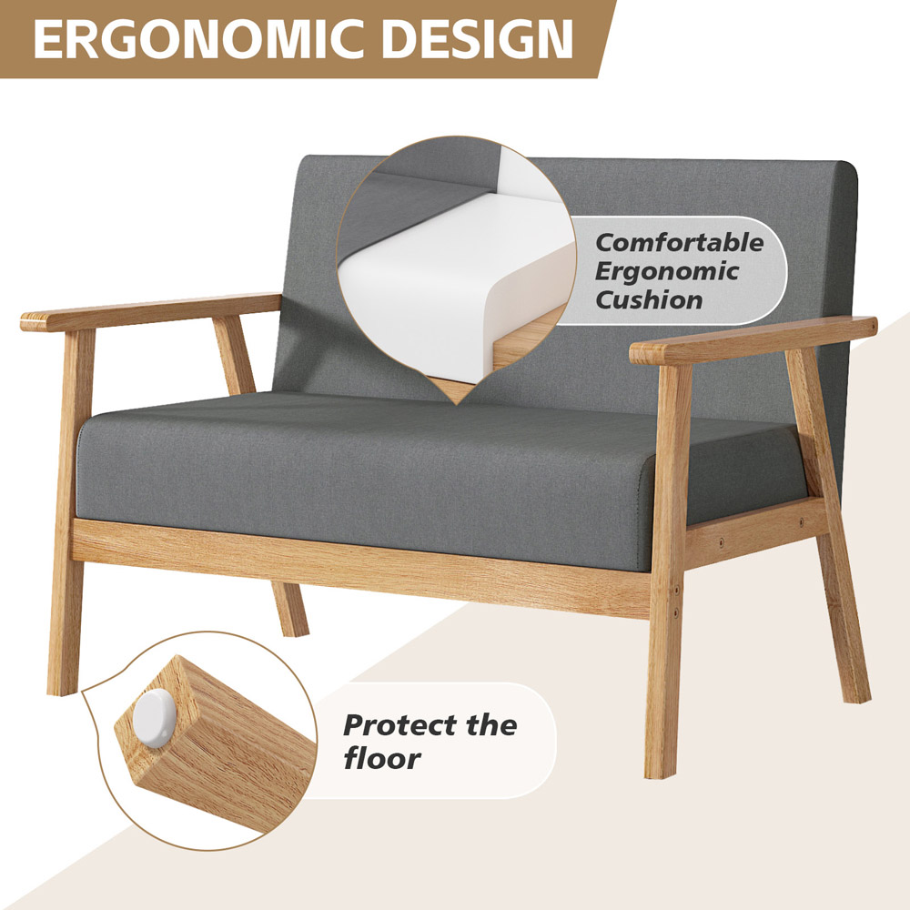 Beige Country Padded Armchair Image 6