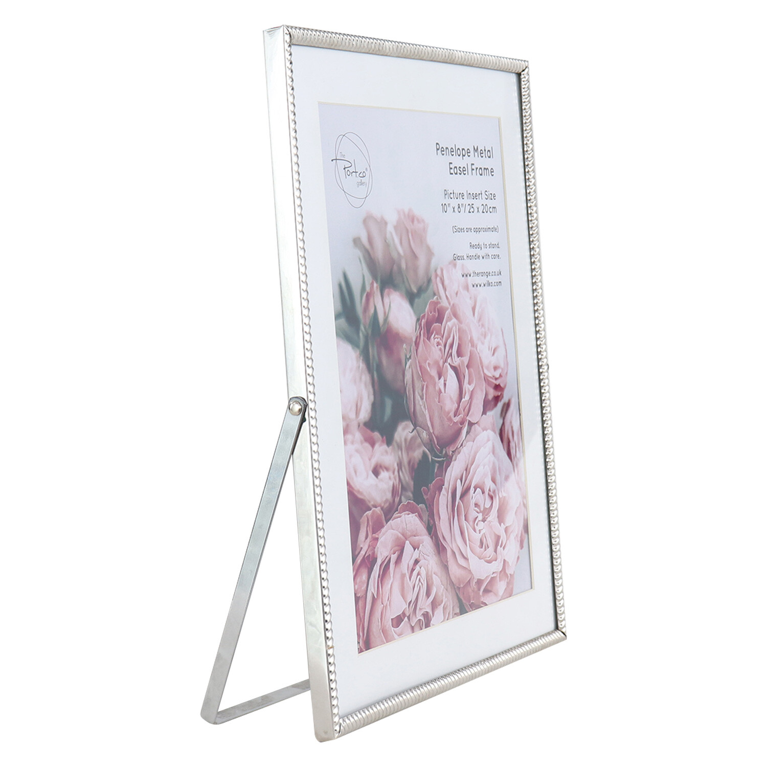 Penelope Metal Easel Frame - Silver / 10 x 8in Image 2