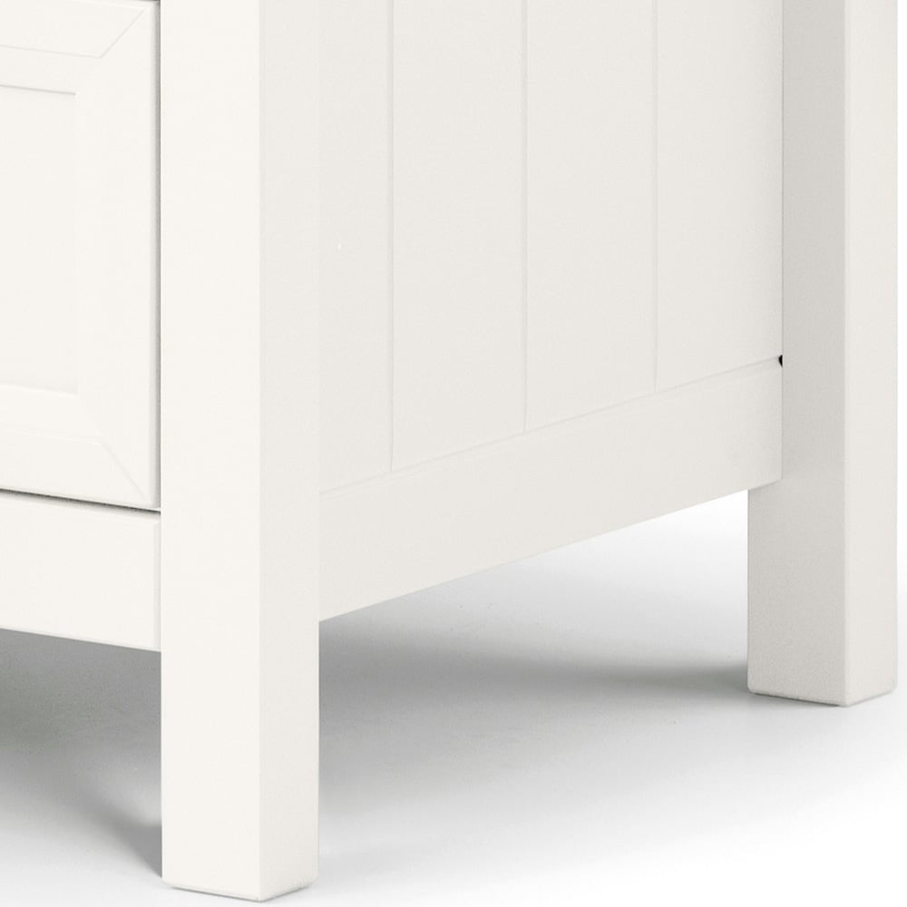 Julian Bowen Maine 6 Drawer Surf White Wide Chest of Drawers Image 5