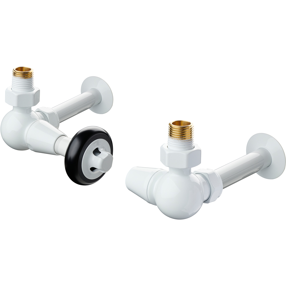 Terma White Pipe Sleeving and Metal Collar Set 130mm Image 3