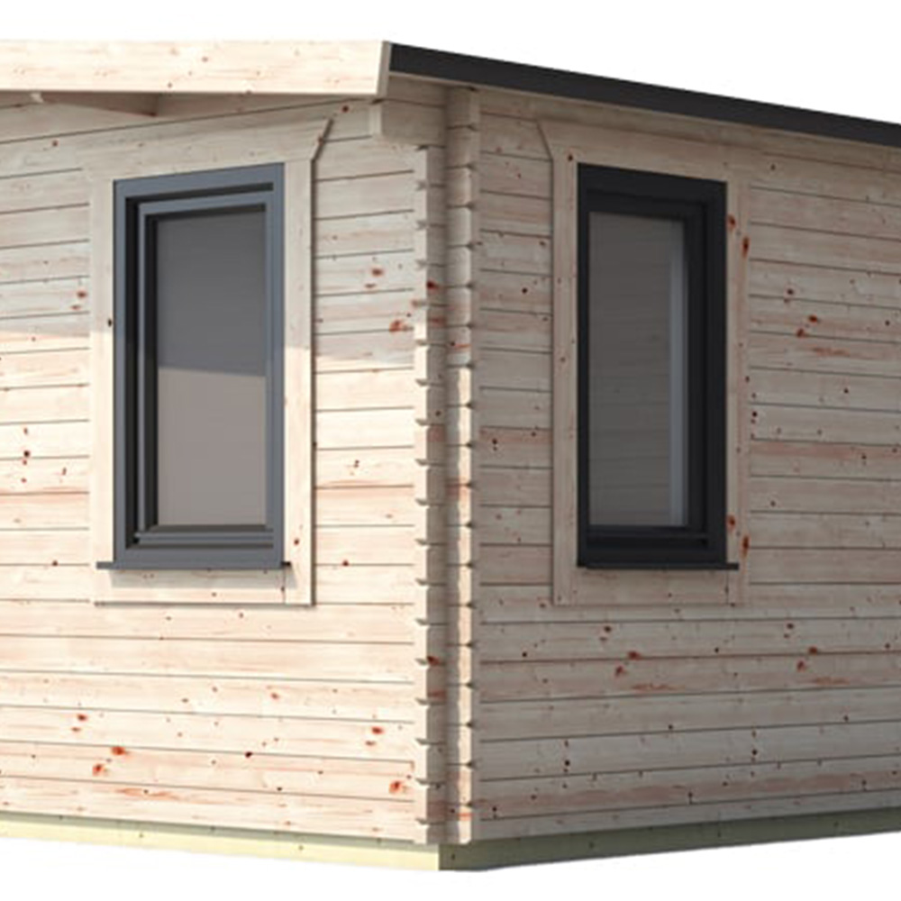 Power Sheds 14 x 18ft Left Double Door Chalet Log Cabin Image 3