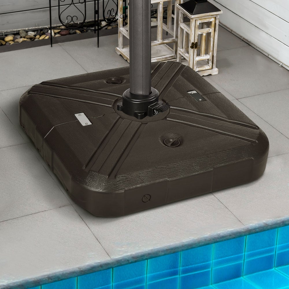 Outsunny Umbrella Base Set Brown Image 2