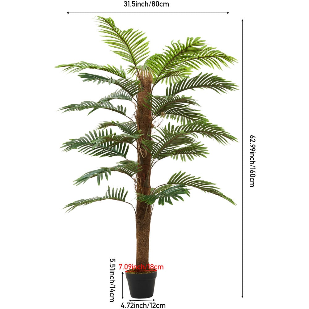 Living and Home Artificial Palm Potted Tree Decoration 160cm Image 8