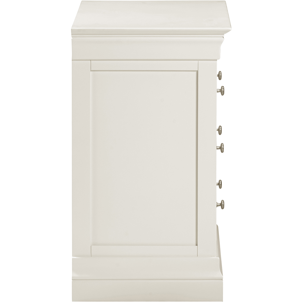 Seconique Bordeaux 3 Drawer Ivory Storage Chest Image 6