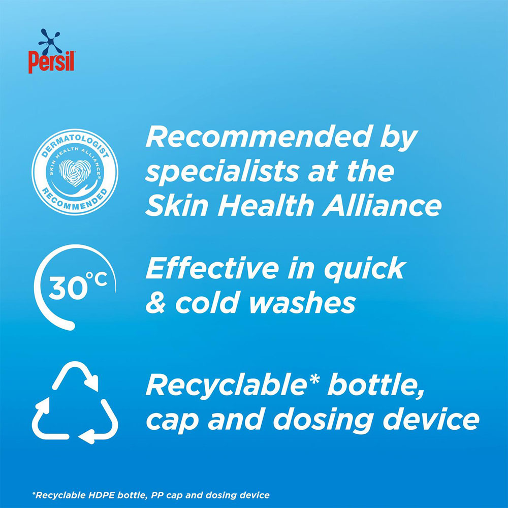 Persil Non Bio Liquid Detergent 53 Washes 1.54L 2 Pack Image 5