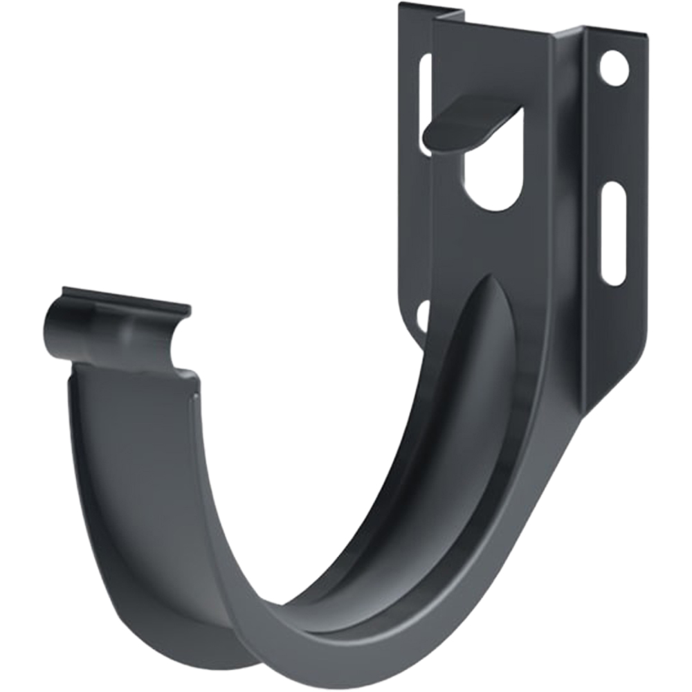 Galeco Steel Half Round Gutter Kit Graphite Grey 120mm Image 3