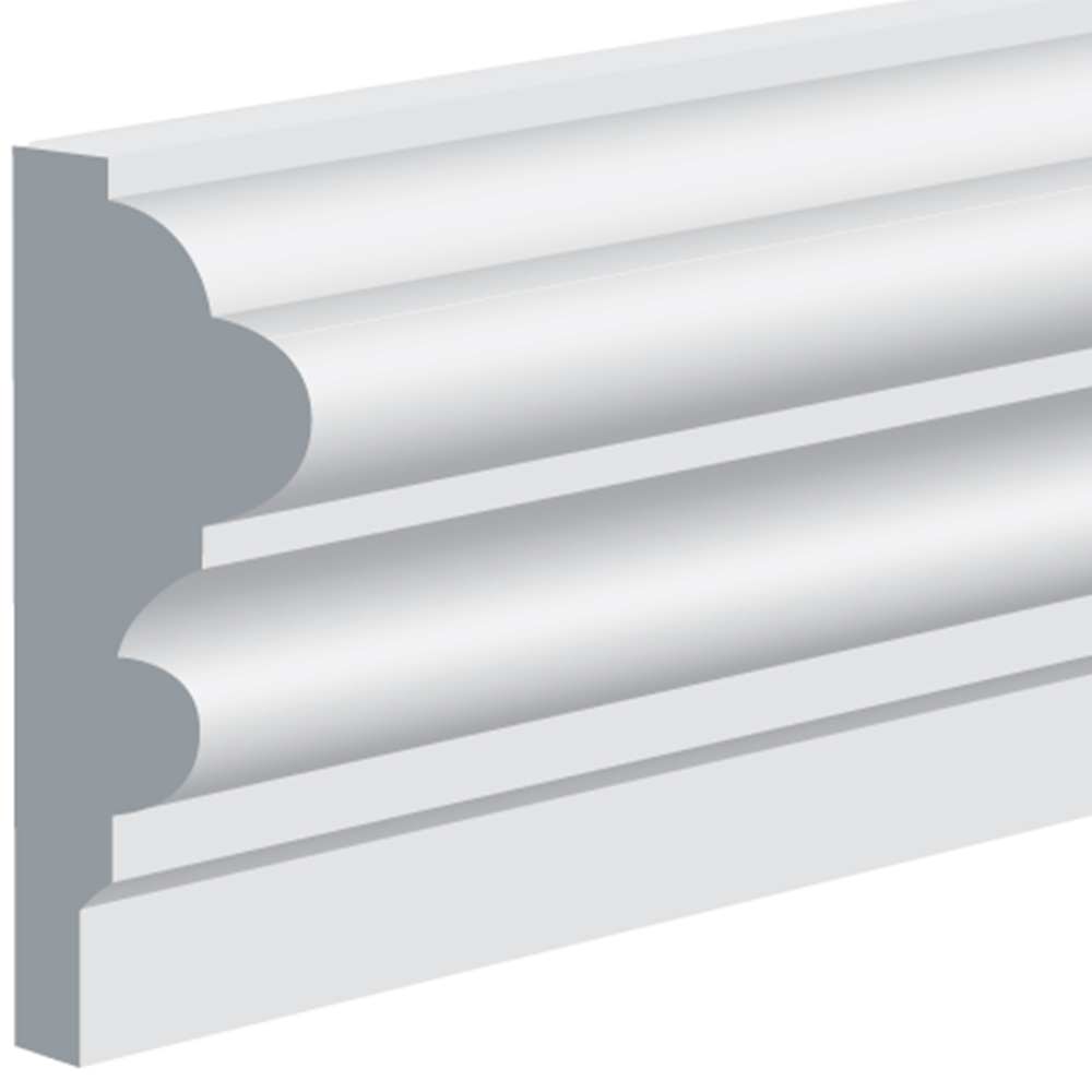 National Skirting White Primed Dado Rail 18mm 57 x 3040mm Image 3