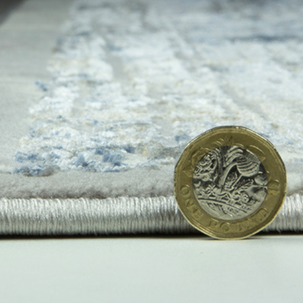 Esselle Home Solar Neptune Natural and Blue Rug 200 x 290cm Image 5