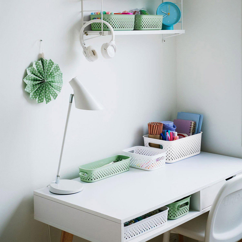 SmartStore Essence White Organiser Large Storage Basket 11.4L 3 Pack Image 6