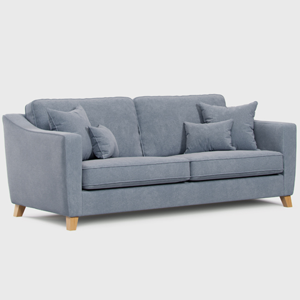 Marlon 2 Seater Large City Fine Blue Sofa Image 2