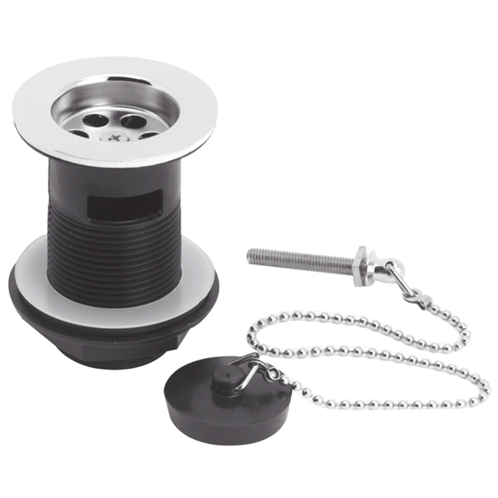 nuie Wastes and Extras Chrome Basin Waste 61mm Image 1