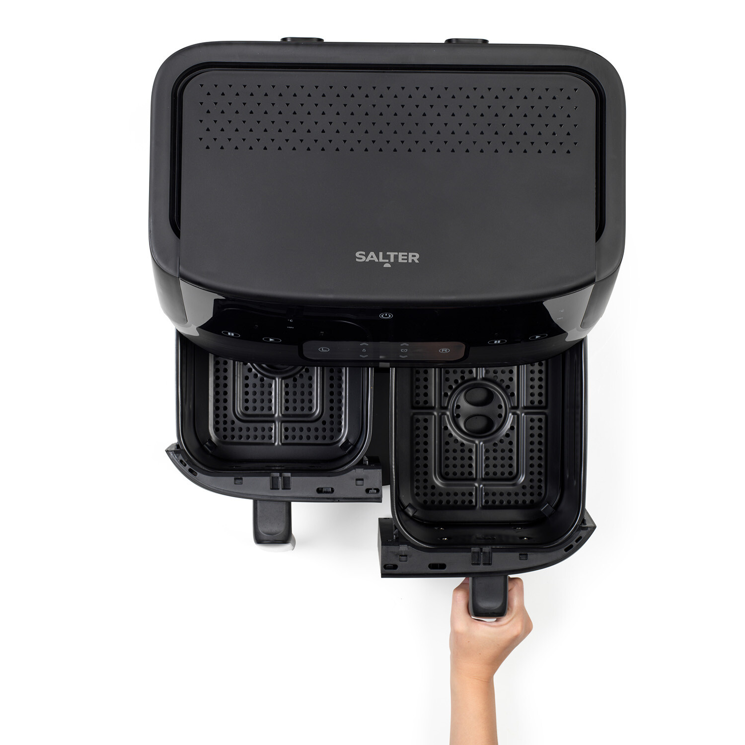 Salter Dual Air Fryer - Black Image 4
