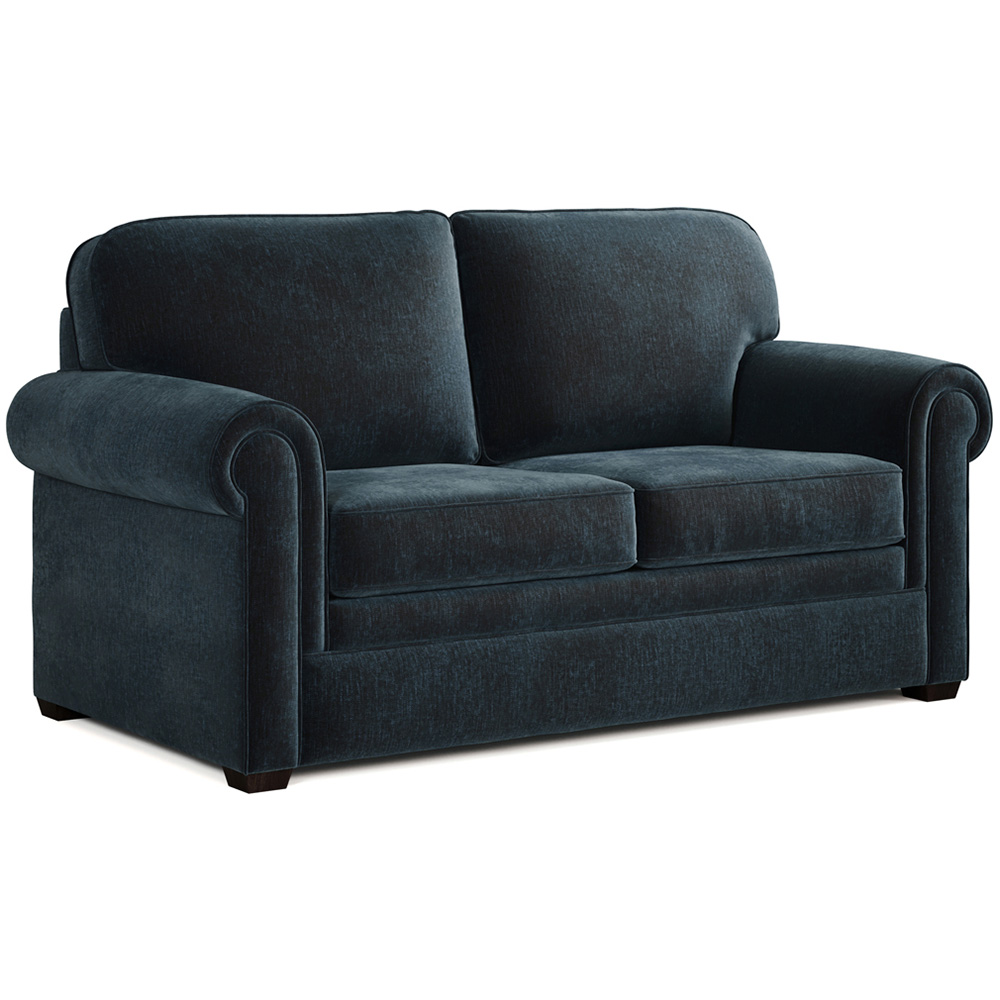 Jay-Be Heritage 2 Seater Cosy Chenille Cobalt Sofa Bed with e-Pocket Mattress Image 2