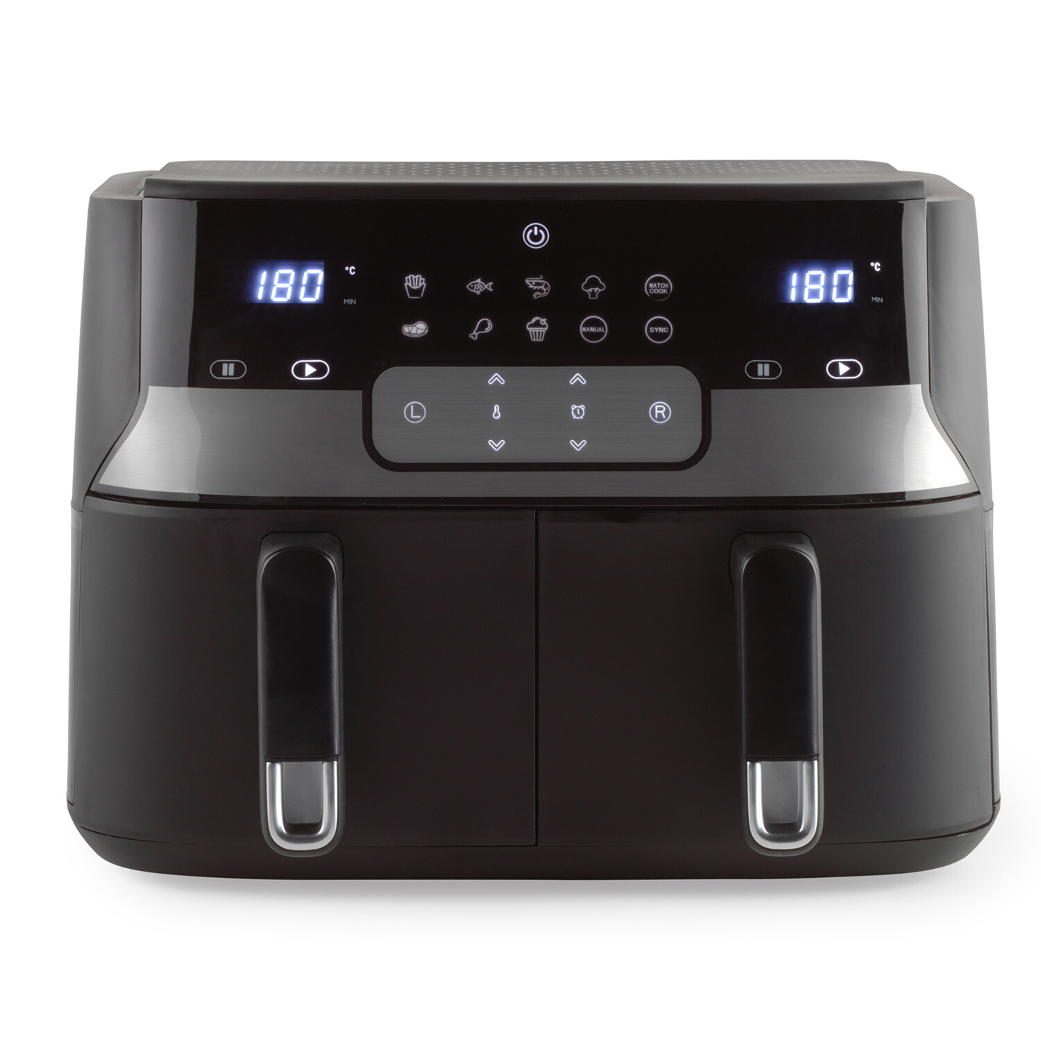 Salter Dual Air Fryer - Black Image 1