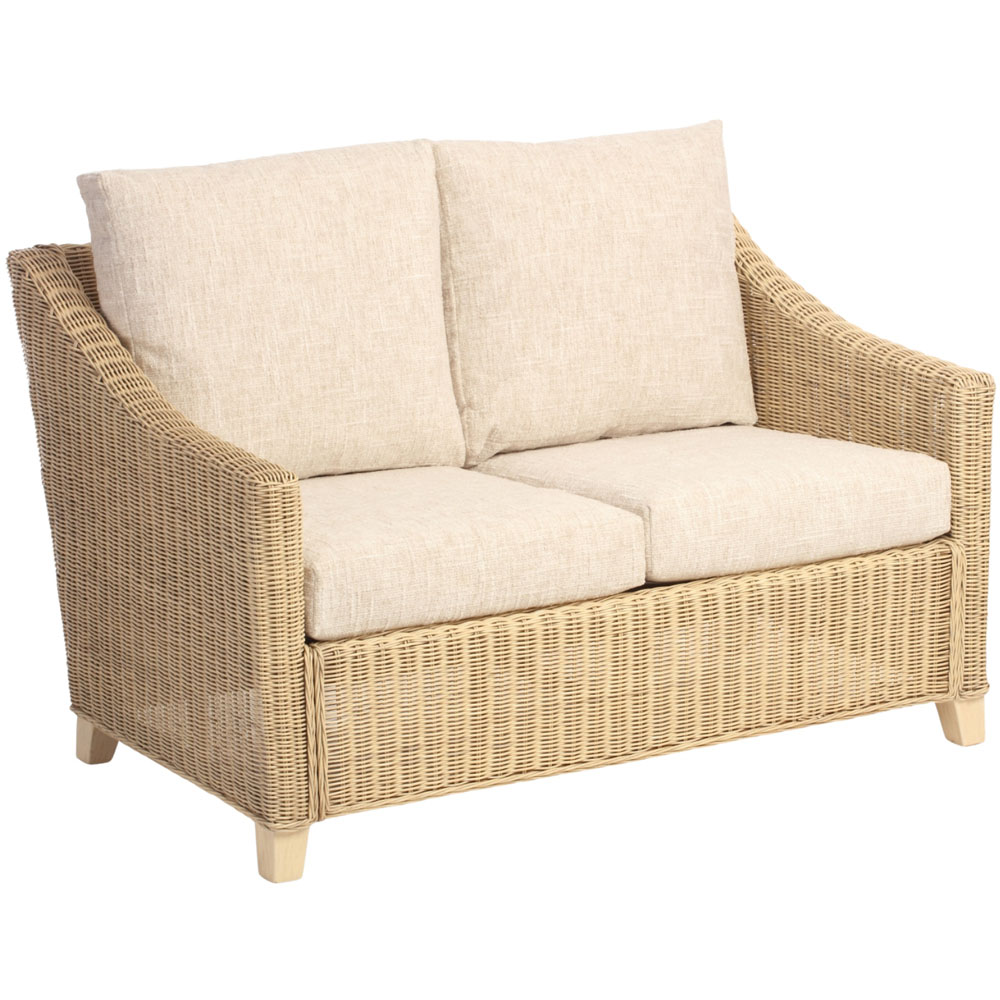 Desser Furniture Dijon 2 Seater Cotton Cream Sofa Image 2