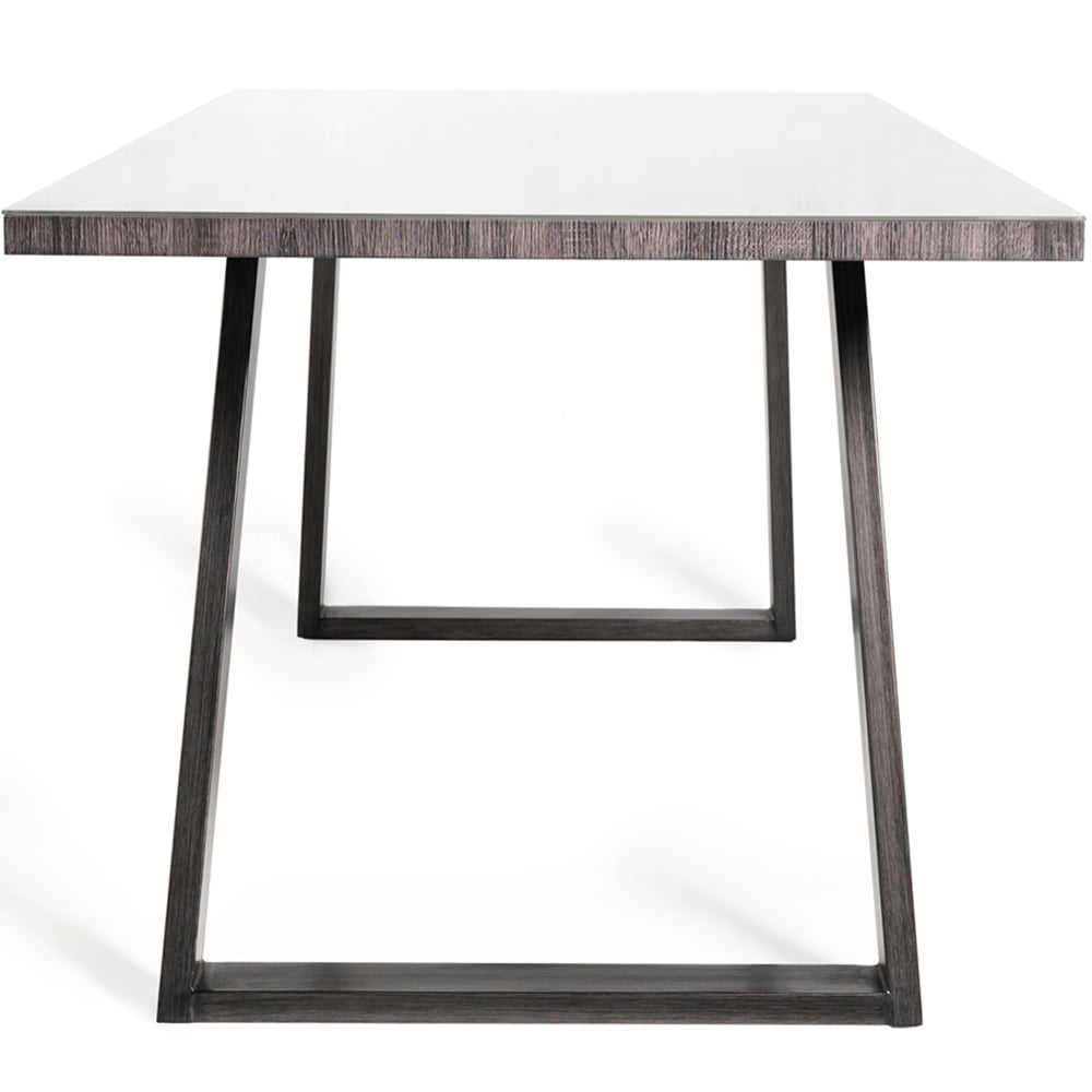 Bentley Designs Hirst 6 Seater Grey Painted Dining Table Image 4