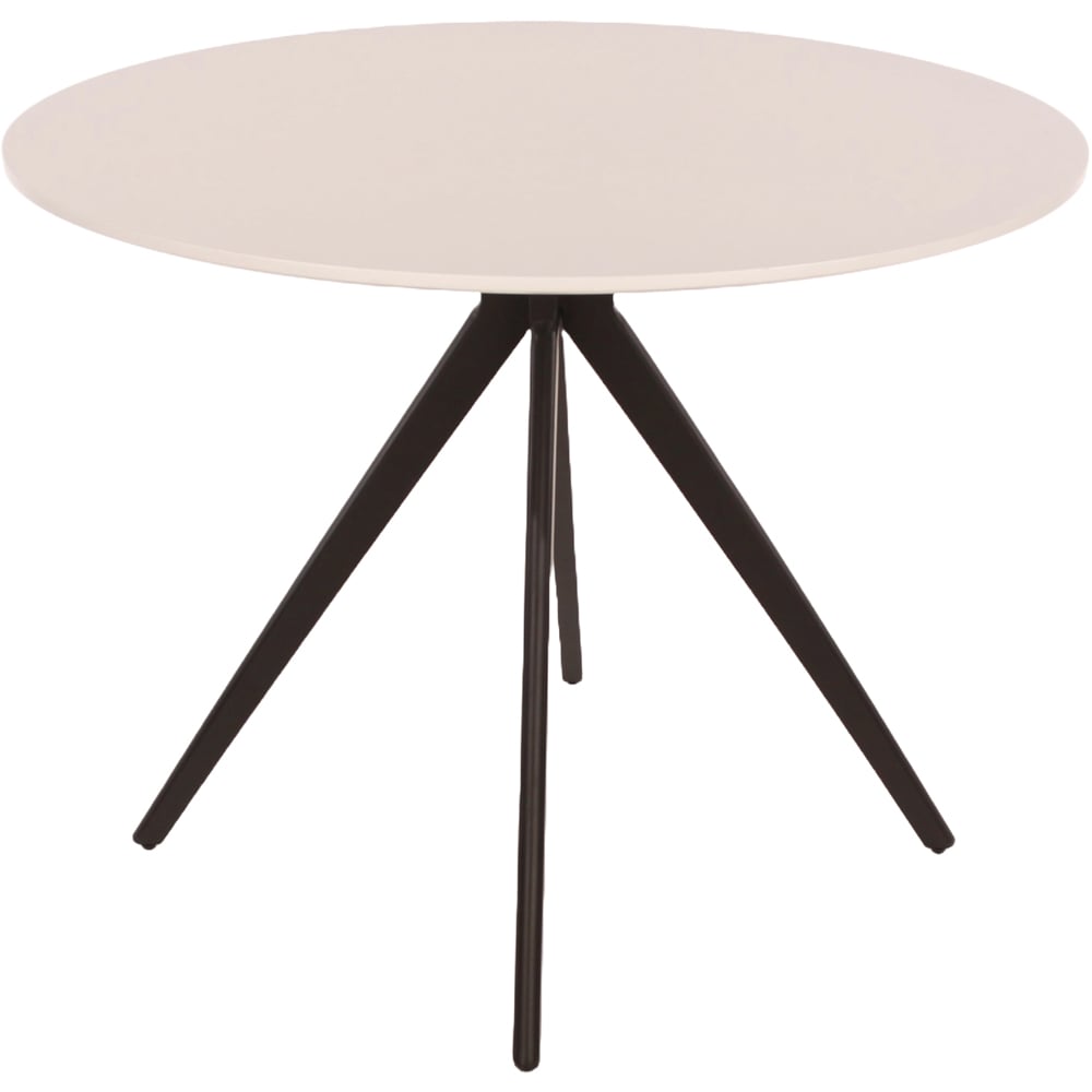 Core Products Aspen 4 Seater Round Dining Set White and White Image 2