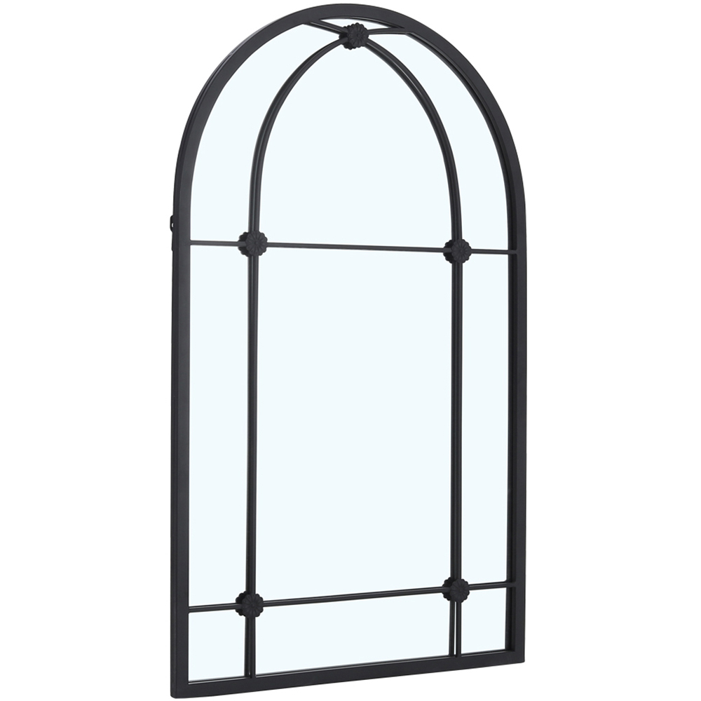Living and Home Arched Metal Window Mirror 60 x 100cm Image 3