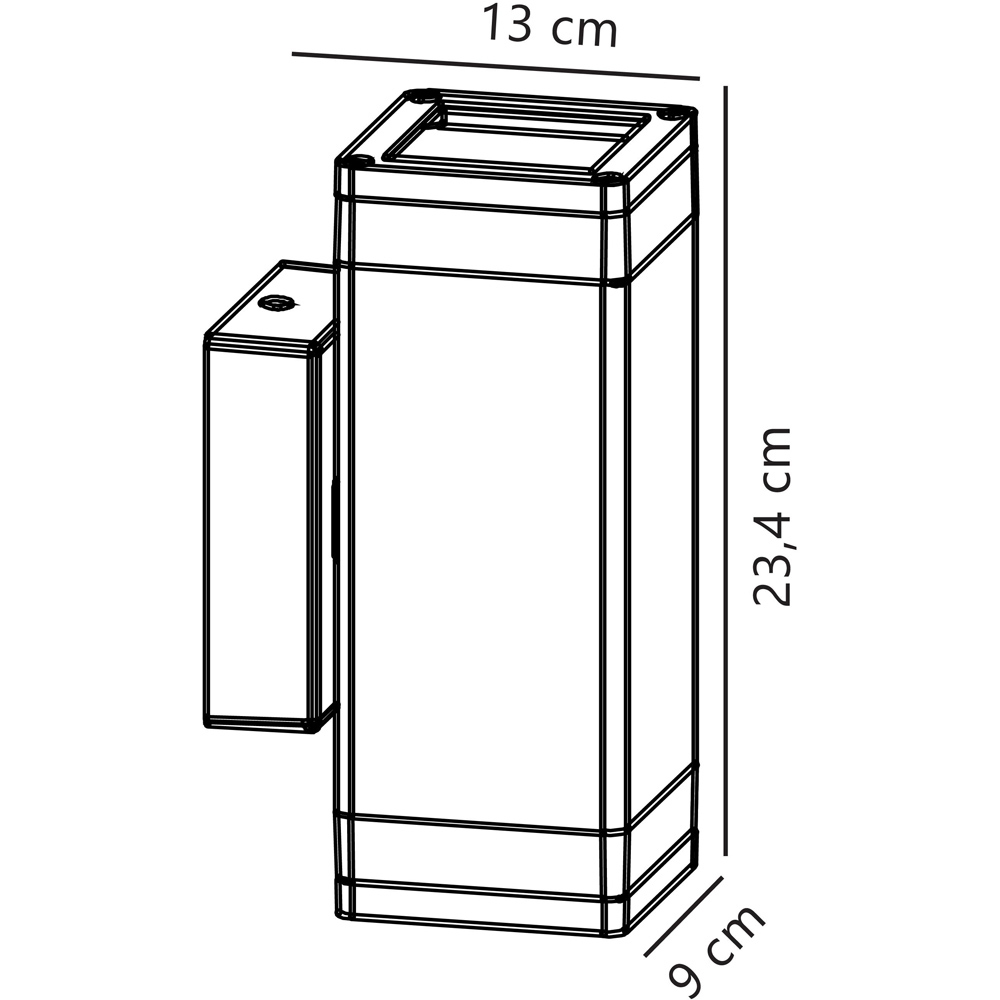 Nordlux Elm Black Double Wall Light Image 3