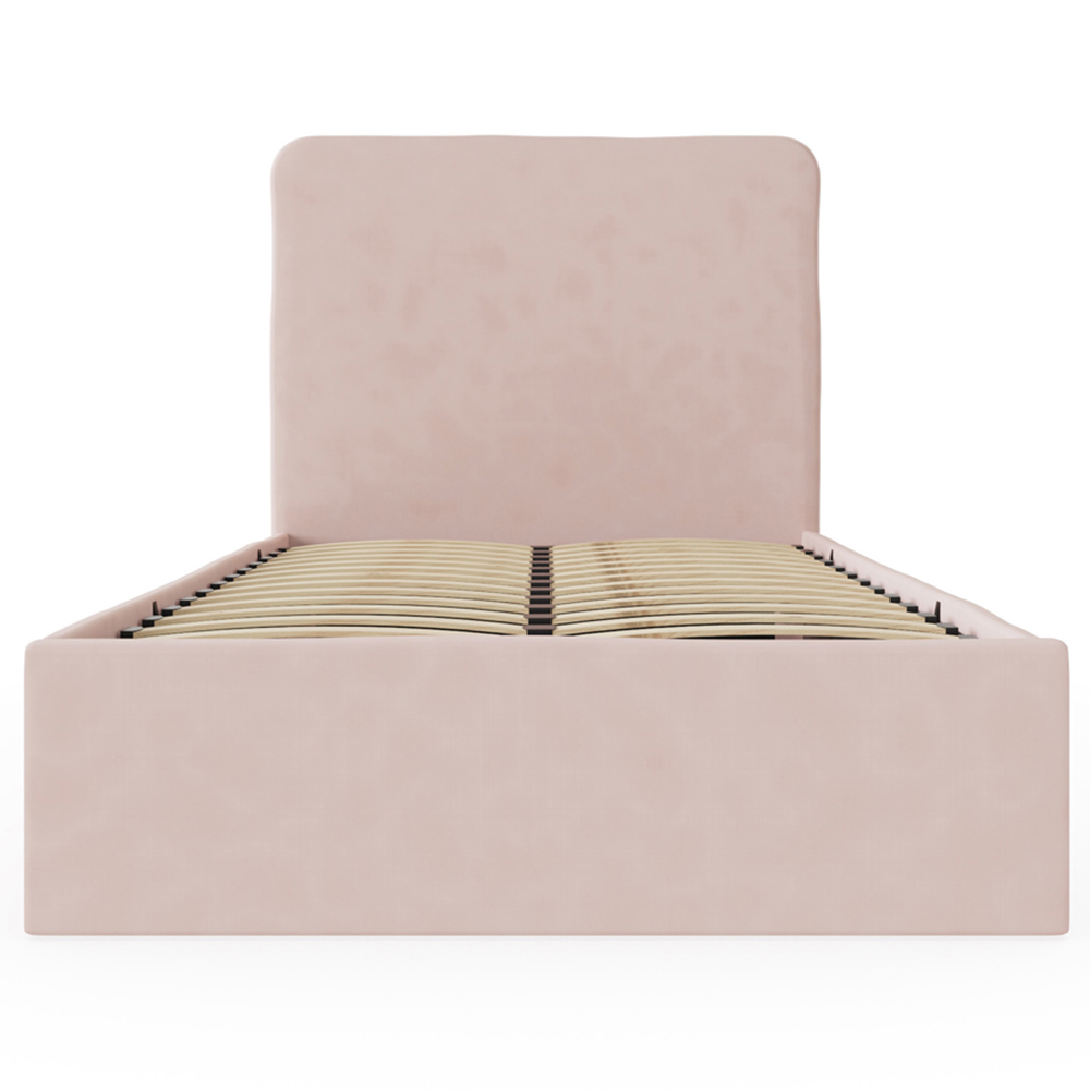GFW Chiswick Single Soft Pink Ottoman Bed with SC Pocket Sprung Mattress Image 2