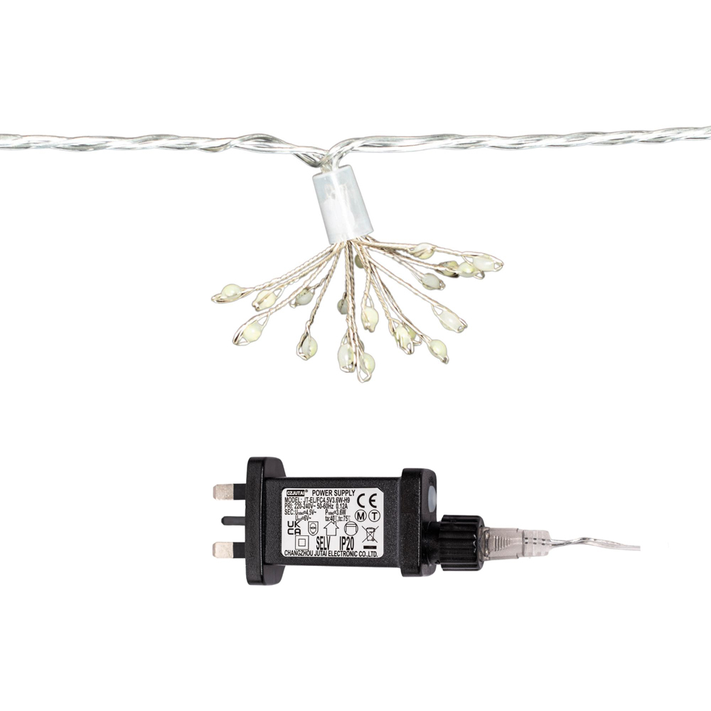 Samuel Alexander Ultra Brights 200 White and Warm White LED Starburst Christmas Lights 4.5m Image 8