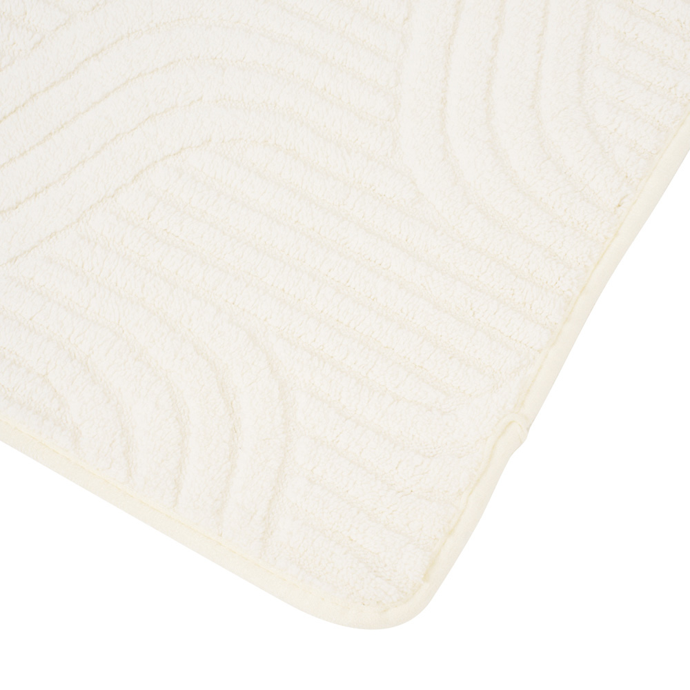 Living and Home Beige Minimalist Wavy Geometric Non-Slip Sofa Mat 180 x 90cm Image 6