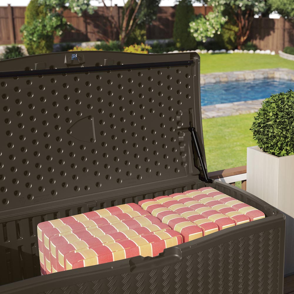 Suncast Minnesota 469L Java Brown Storage Box Image 3