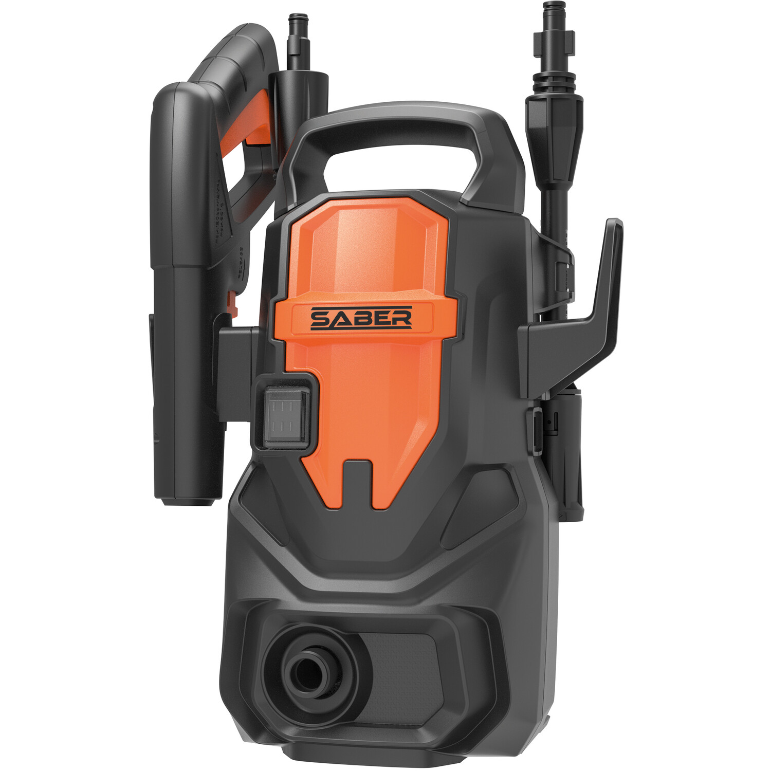 Saber 1200W Pressure Washer Black and Orange Image 1