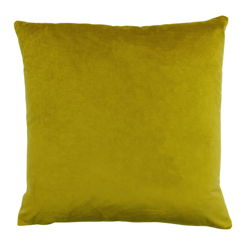 Paoletti Palm Grove Gold and Teal Velvet Jacquard Cushion Image 3
