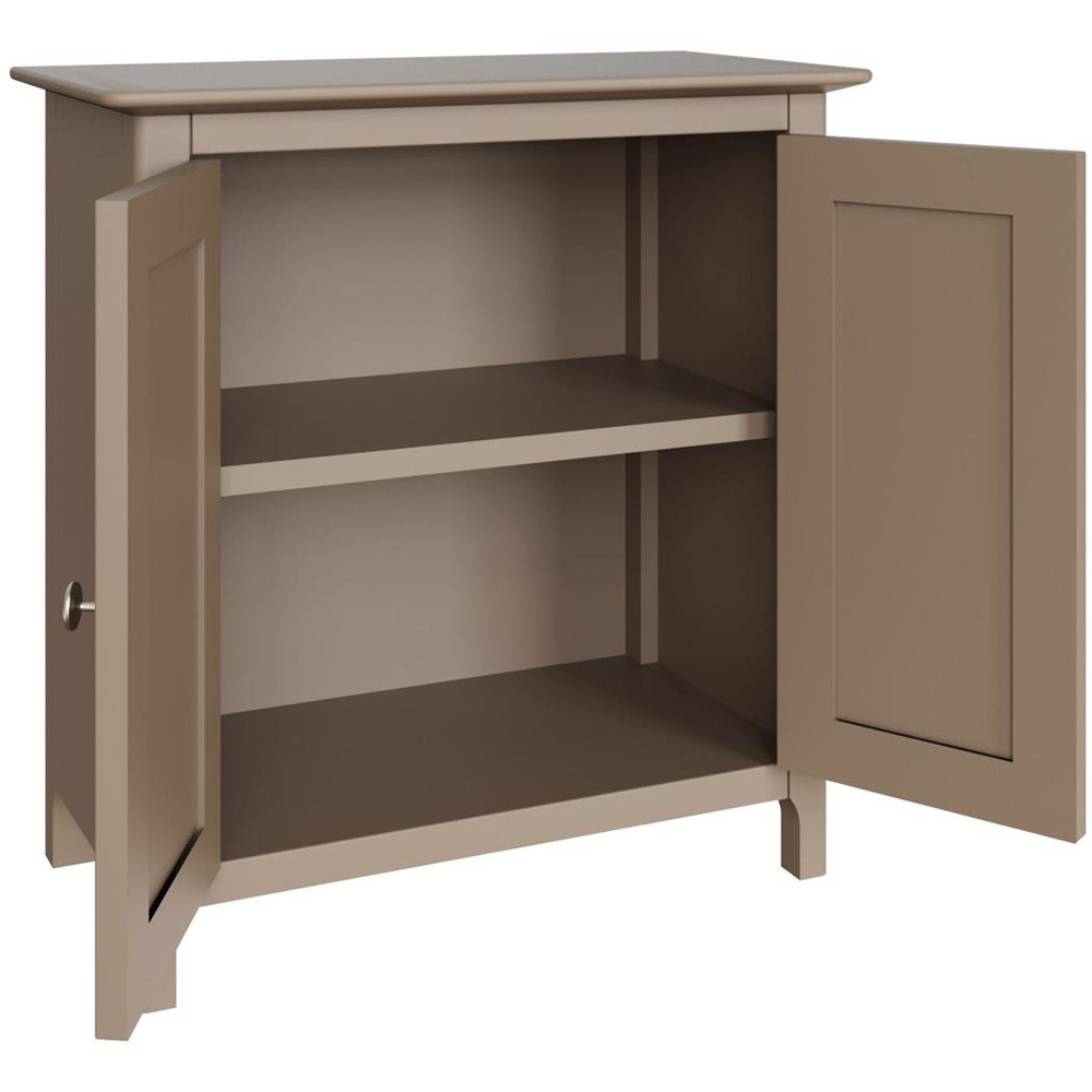 FWStyle Palma 2 Door Putty Ready Assembled Compact Sideboard Image 4