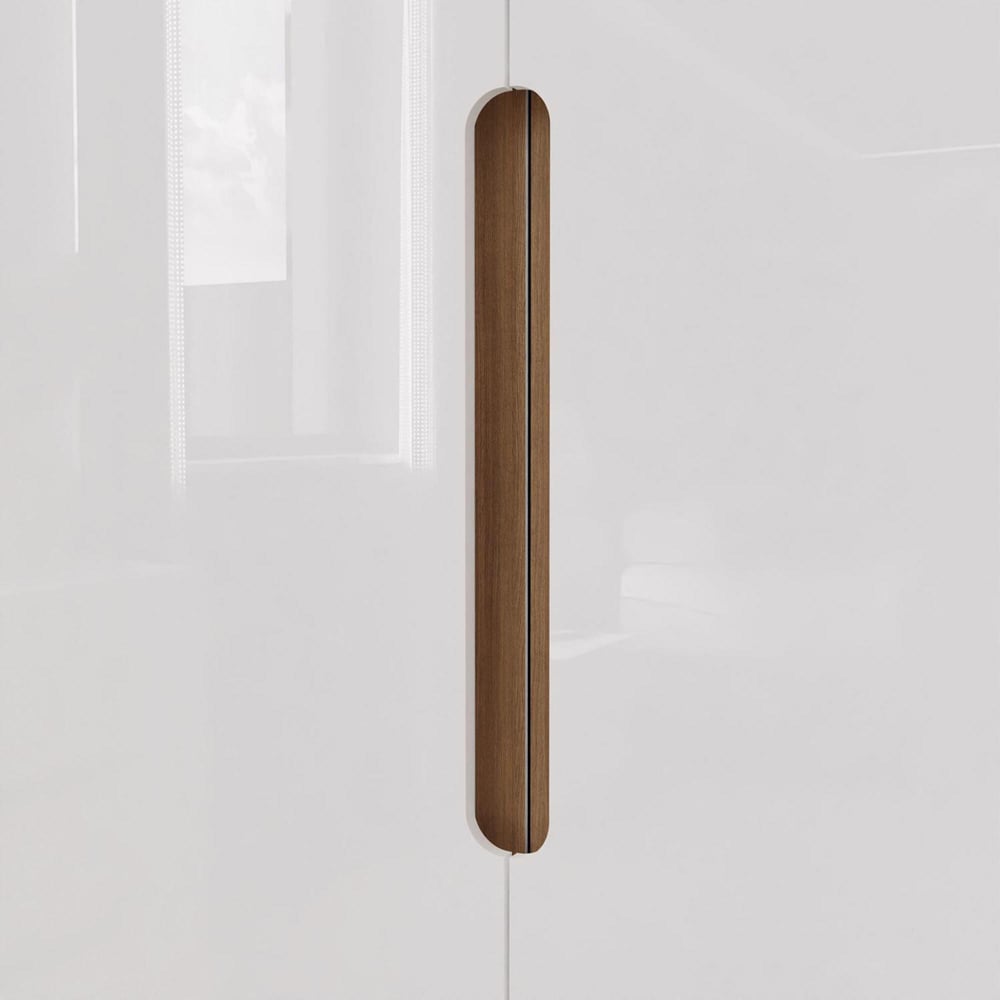 FWStyle Veloce 2 Door White Gloss Wardrobe Image 4