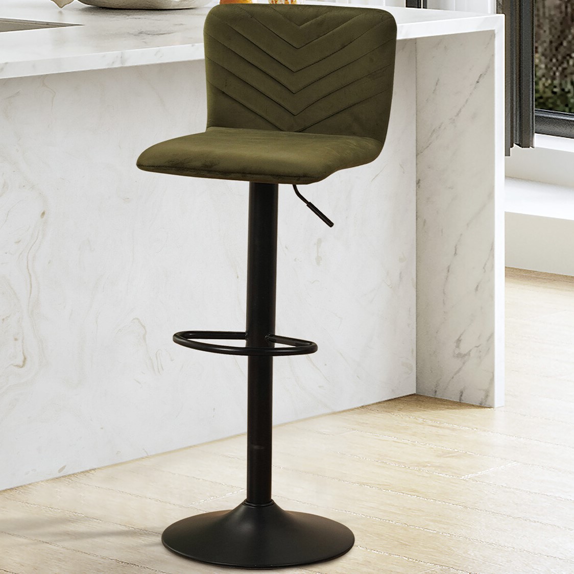 Clara Green Bar Stool Image